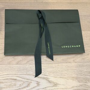 Longchamp Dark Green Envelope